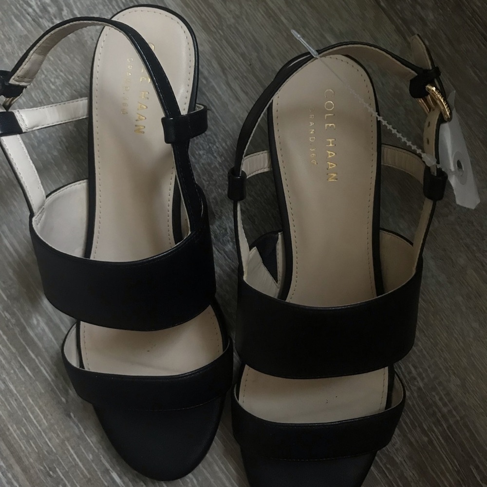 Size 6 Cole Haan Wedge Sandals with Strap